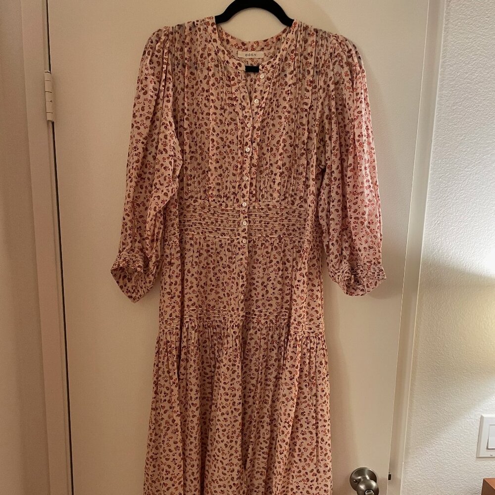 DÔEN Rosamund Dress in Rust Songbird Paisley